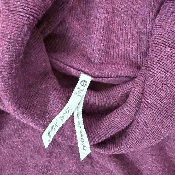 Leo & Nicole Deep Purple Cowl Neck Sweater - Picture 2 of 3